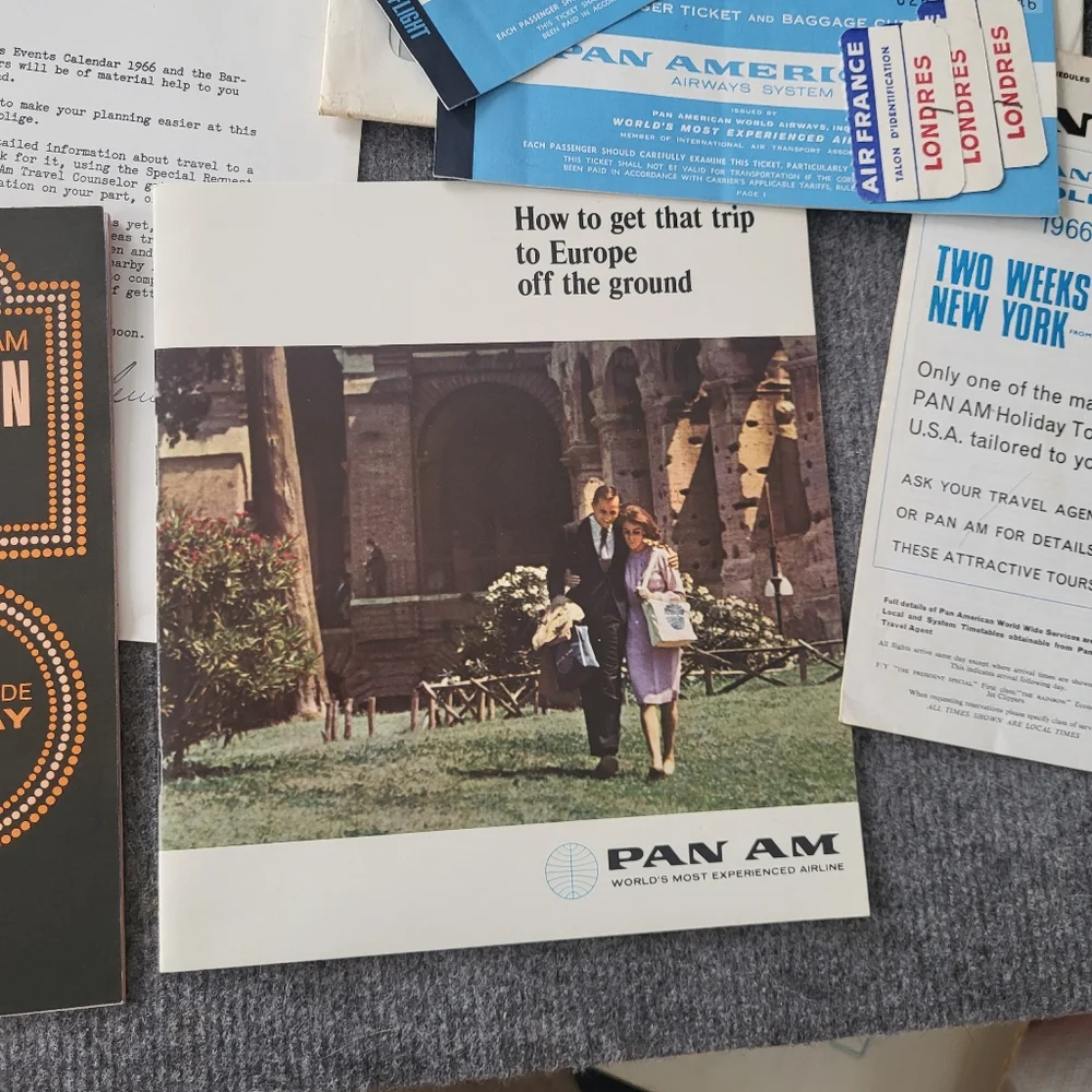Pan Am Vintage ephemera!